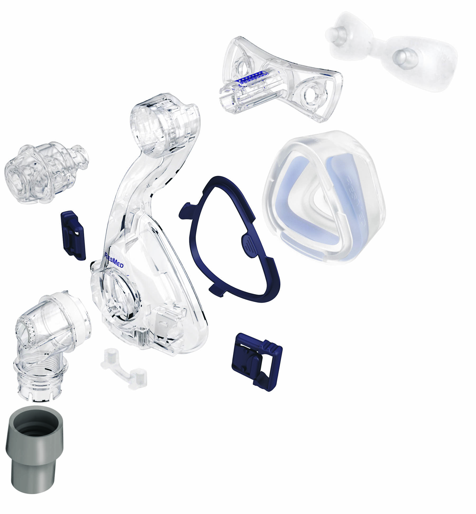 resmed-mirage-softgel-nasal-mask-exploded