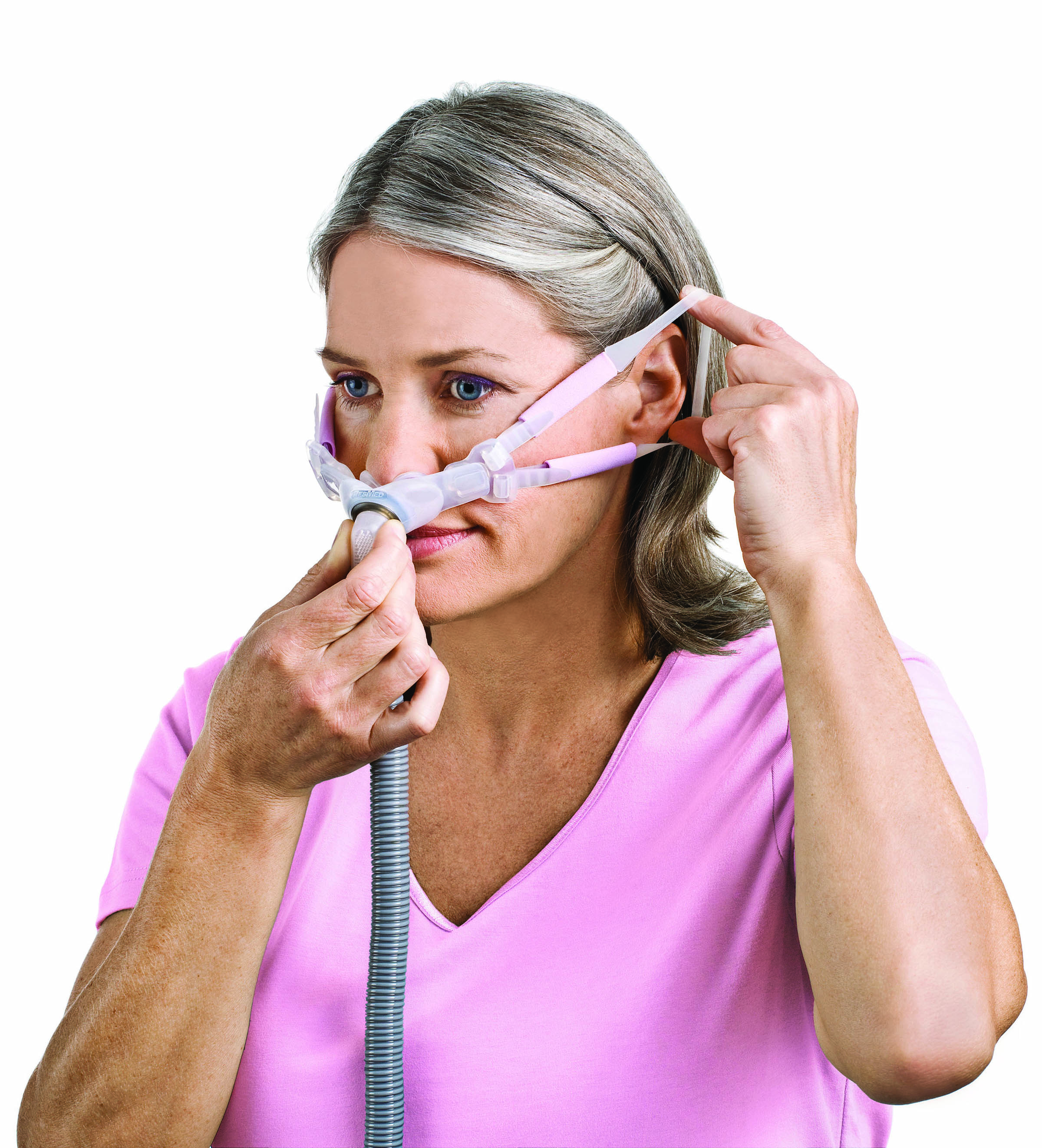 Swift™ Fx Bella Or Bella Gray Nasal Pillows Mask System With Headgear 8316