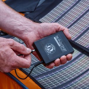 Transcend portable solar charger for travel cpap battery